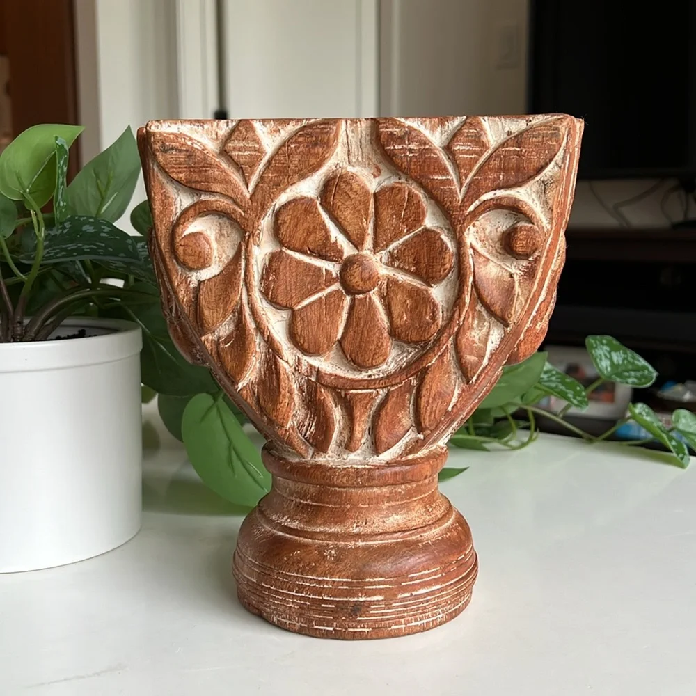Vintage carved floral